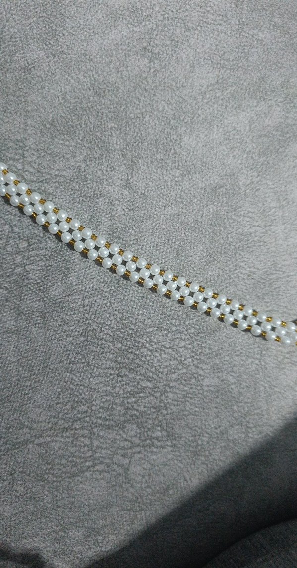 Beyaz Boncuklu Minimalist Bileklik - Görsel 2