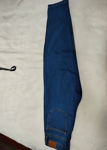 27 Beden Parlak Mavi Kadın Denim mom Jean