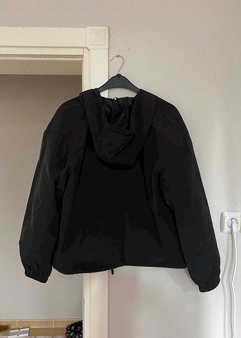 xl Beden Siyah Kapüşonlu Ceket