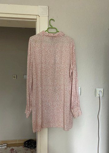 Defacto Pembe Uzun Kollu Düğmeli Tunik