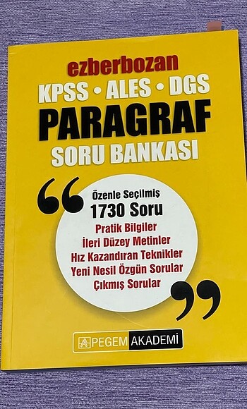 pegem paragraf ezberbozan kpss tyt ayt ales dgs ags