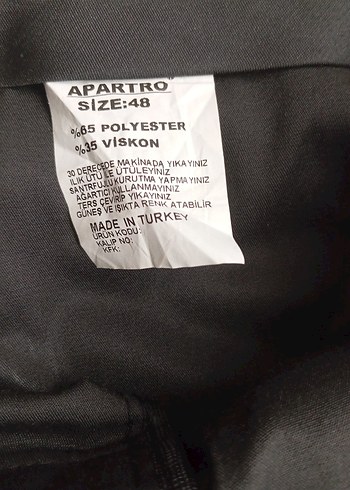 xl Beden lacivert Renk Apartro Markalı Lacivert Renk Kumaş Pantolon