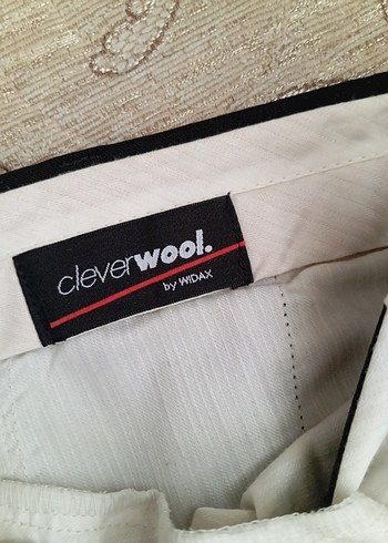 44 Beden Clever Wool Markalı Siyah Renk Kumaş Pantolon
