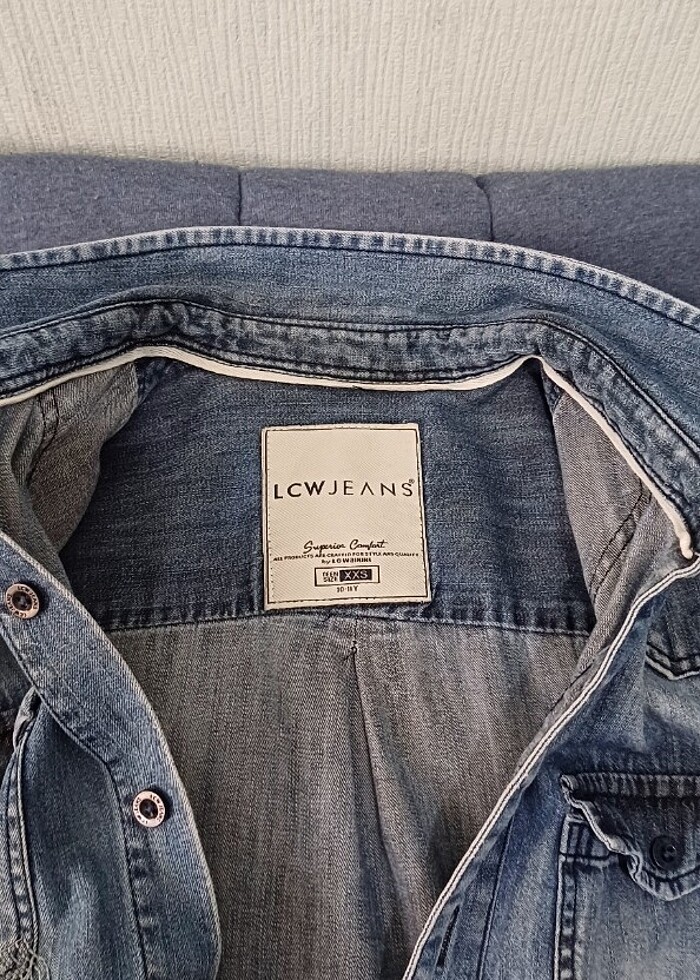 Erkek cocuk jeans gömlek - Görsel 4