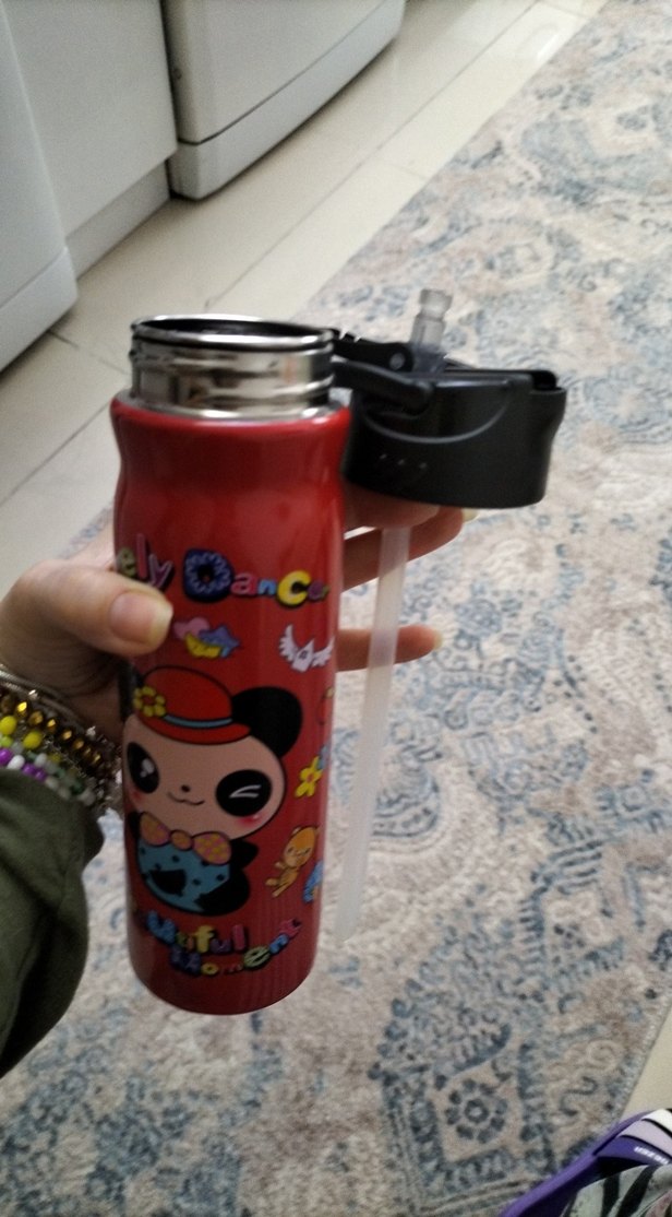 Çocuklar için renkli termal su matarası - Görsel 4