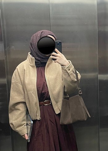 Zara Astarlı Kalın Ceket - Görsel 3