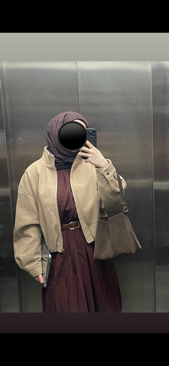 Zara Astarlı Kalın Ceket - Görsel 3