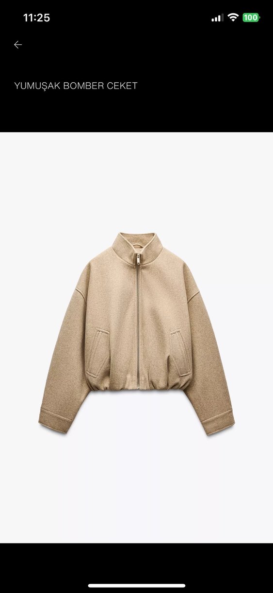 Zara Astarlı Kalın Ceket - Görsel 2