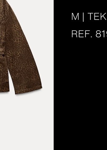 Zara Kemerli Leopar Desenli Ceket - Görsel 3