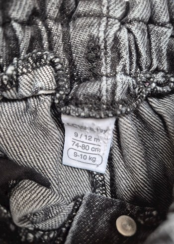 LC Waikiki Gri Düğmeli Kız Denim Pantolon - Görsel 3