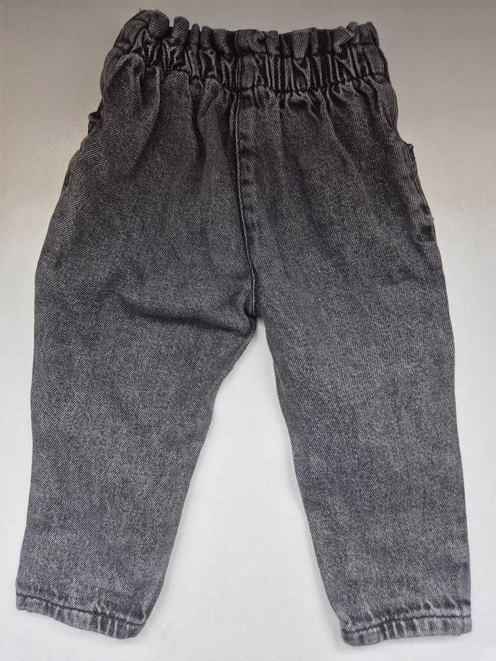 LC Waikiki Gri Düğmeli Kız Denim Pantolon - Görsel 2