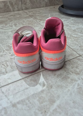 Kız Çocuk Pembe Adidas Cırt Cırtlı Spor Ayakkabı - Görsel 3