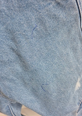 Zara Kız Çocuk Mavi Denim Tulum - Görsel 3