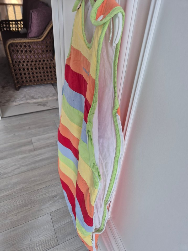 Çocuklar için Renkli Bağlamalı Uyku Tulumu - Görsel 3