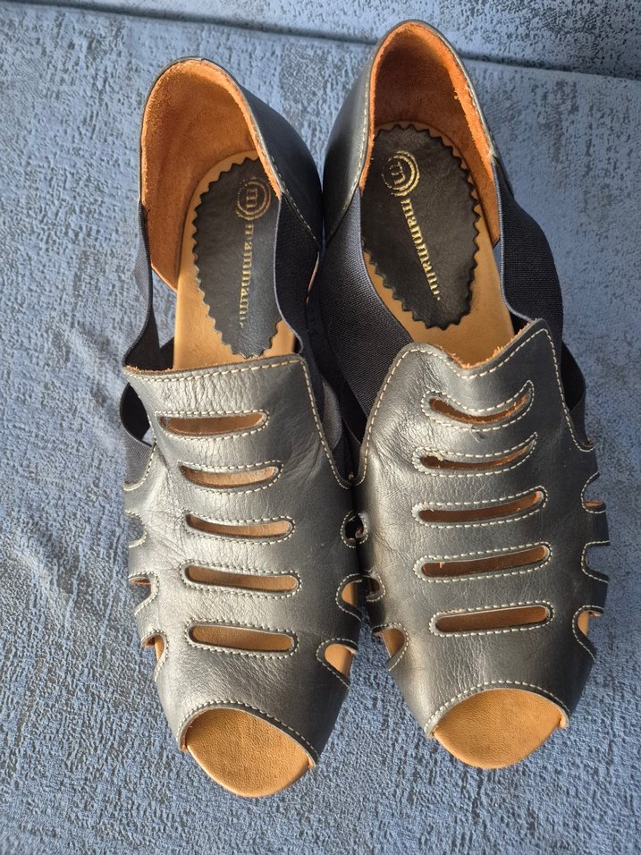 Gri Kadın Dolgu Topuklu Sandalet - Görsel 2