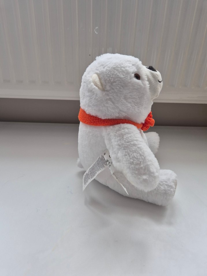 Beyaz Peluş Ayı Oyuncak - Görsel 3