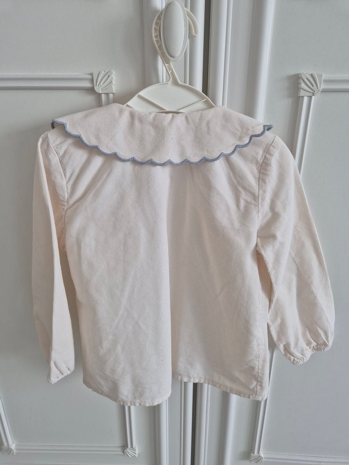 LC Waikiki Beyaz Vintage Kız Çocuk Gömlek - Görsel 2