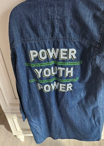 DeFacto Mavi Kadın Denim Gömlek - Görsel 2