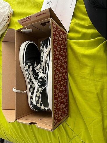 38 Beden çeşitli Renk Vans Old Skool Damali Orjinal