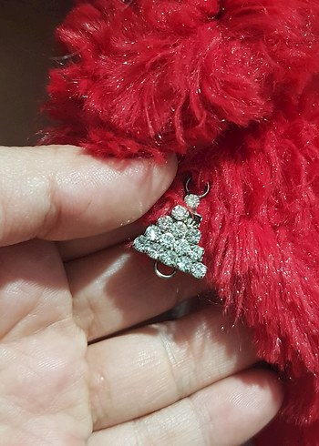 Kız Çocuk Kırmızı Uzun Kollu Kürklü bolero - Görsel 5