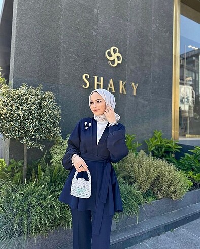 Diğer Lacivert krep takım