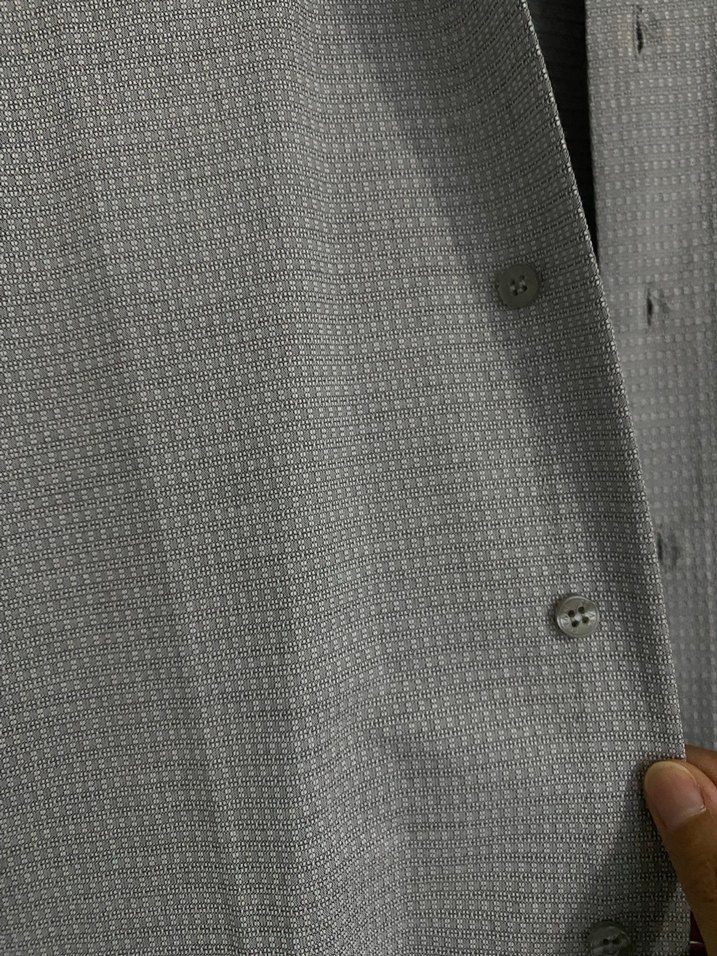 Gri Uzun Kollu Erkek Gömlek - Görsel 2