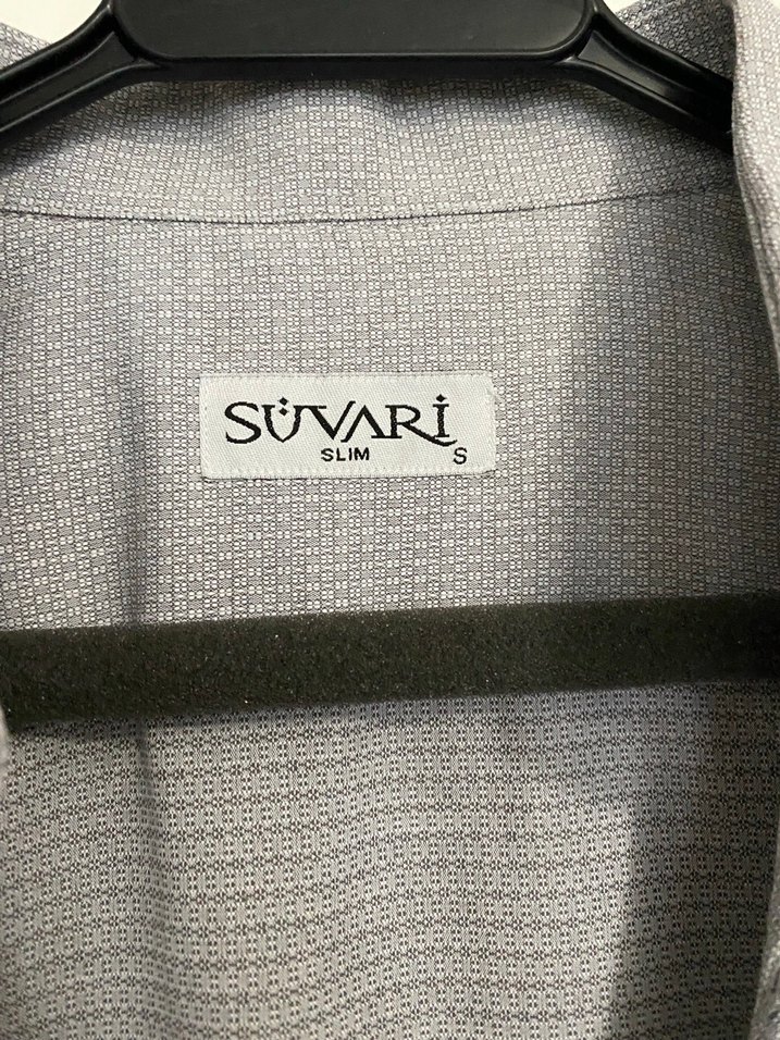 Gri Uzun Kollu Erkek Gömlek - Görsel 3