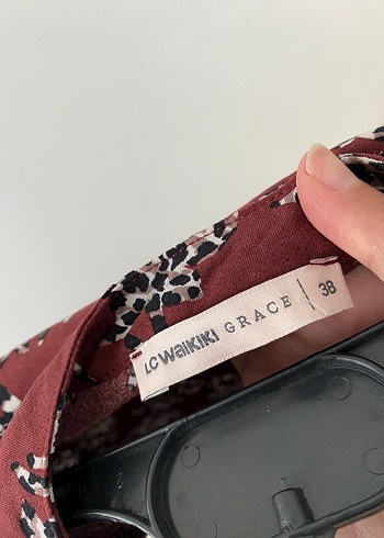 Bordo V Yaka Uzun Kollu Midi Tunik - Görsel 5