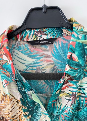 Renkli Desenli Uzun Kollu Bohem Gömlek - Görsel 4