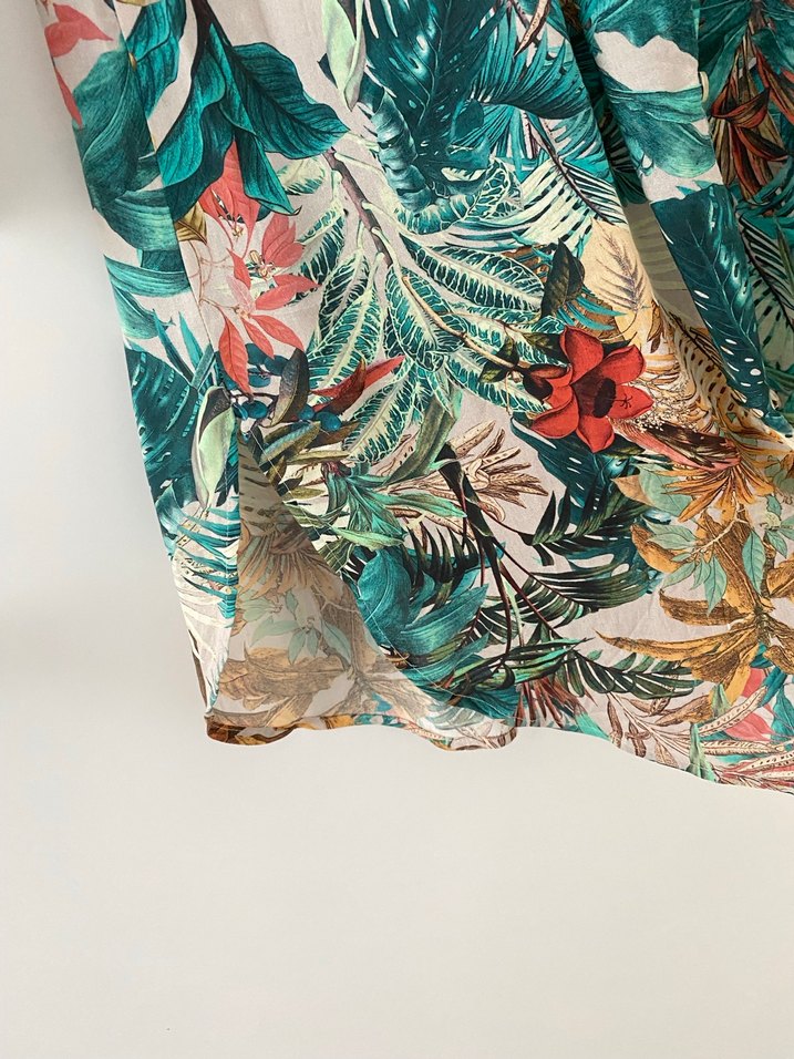 Renkli Desenli Uzun Kollu Bohem Gömlek - Görsel 3