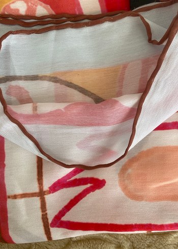 Renkli Bohem yazma Eşarp - Görsel 5