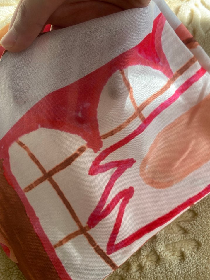 Renkli Bohem yazma Eşarp - Görsel 4