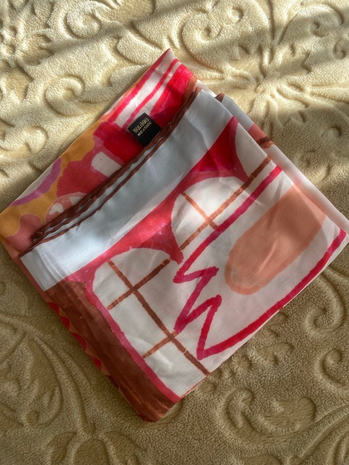 Renkli Bohem yazma Eşarp - Görsel 3