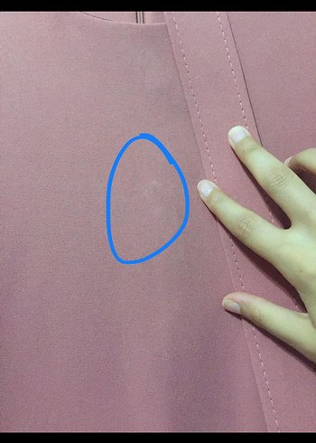 Pembe Uzun Kollu Kemerli Uzun Elbise - Görsel 6