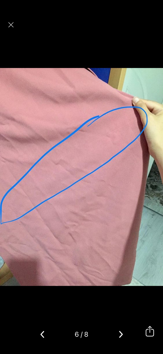 Pembe Uzun Kollu Kemerli Uzun Elbise - Görsel 4