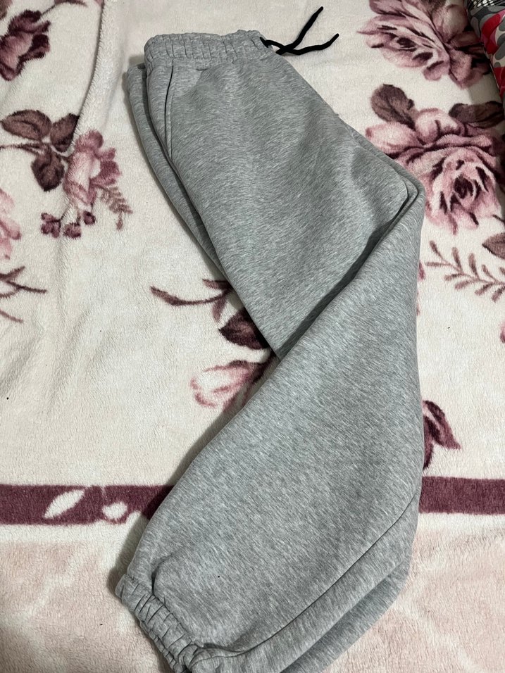 Gri Erkek Rahat Kesim Eşofman Altı - Görsel 5