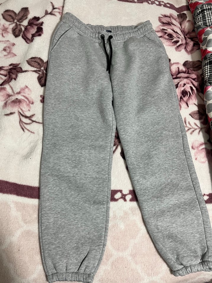 Gri Erkek Rahat Kesim Eşofman Altı - Görsel 4