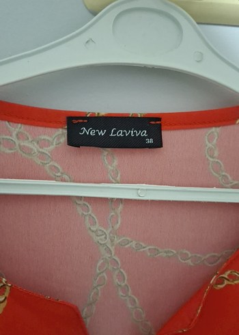 Zincir Desenli narçiçwğiı V Yaka Tunik - Görsel 3