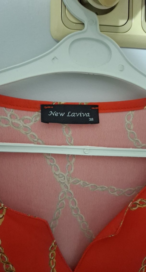 Zincir Desenli narçiçwğiı V Yaka Tunik - Görsel 3