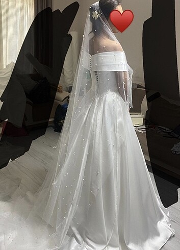 Saten gelinlik - Görsel 2