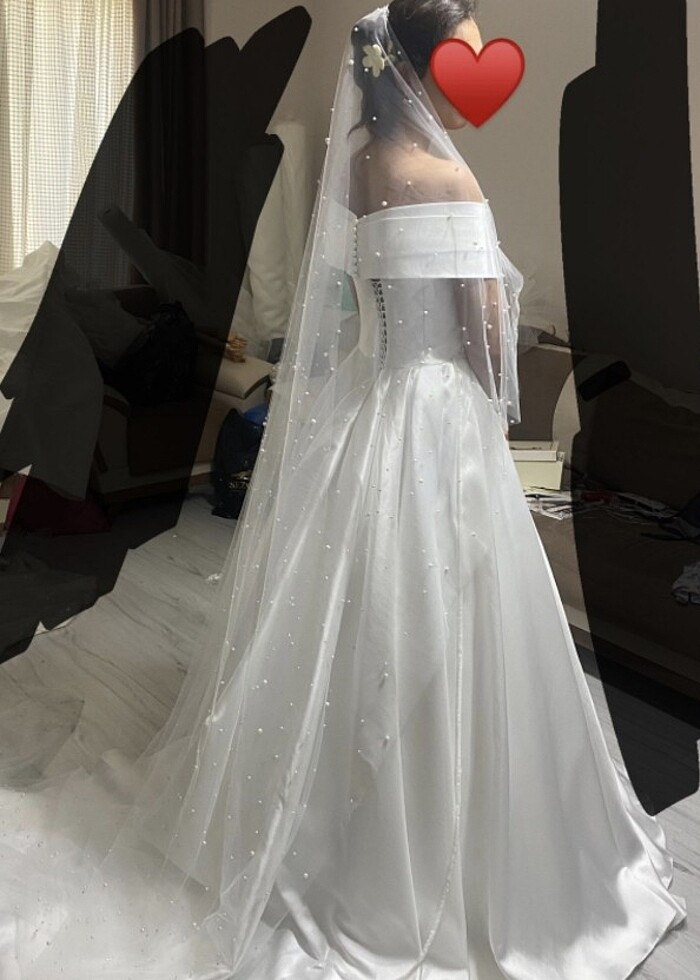 Saten gelinlik - Görsel 2