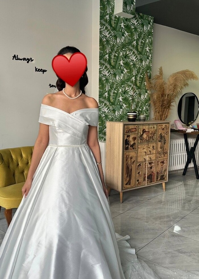 Saten gelinlik - Görsel 4