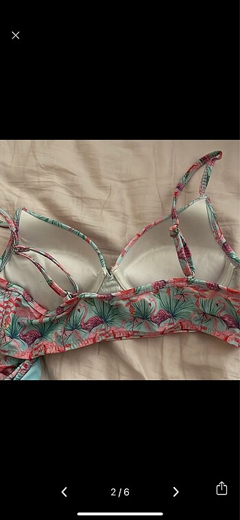 38 Beden T boz bikini takımı