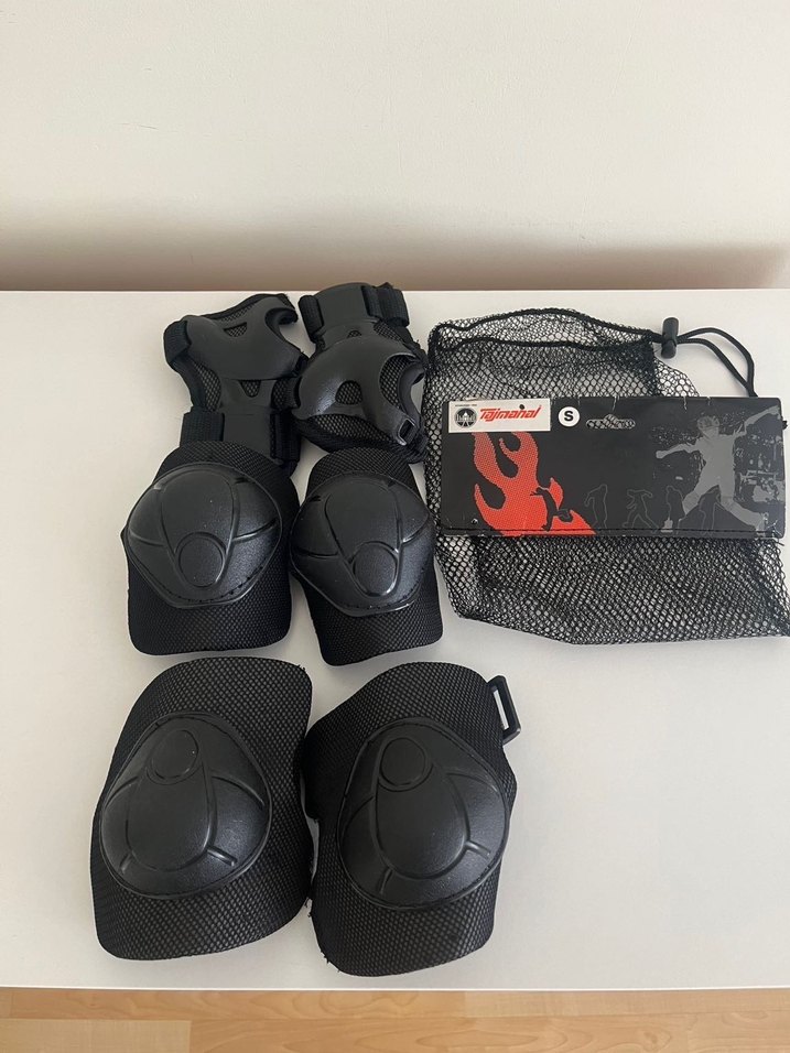 Siyah Motosiklet Dizlikleri veya scooter paten koruma - Görsel 3