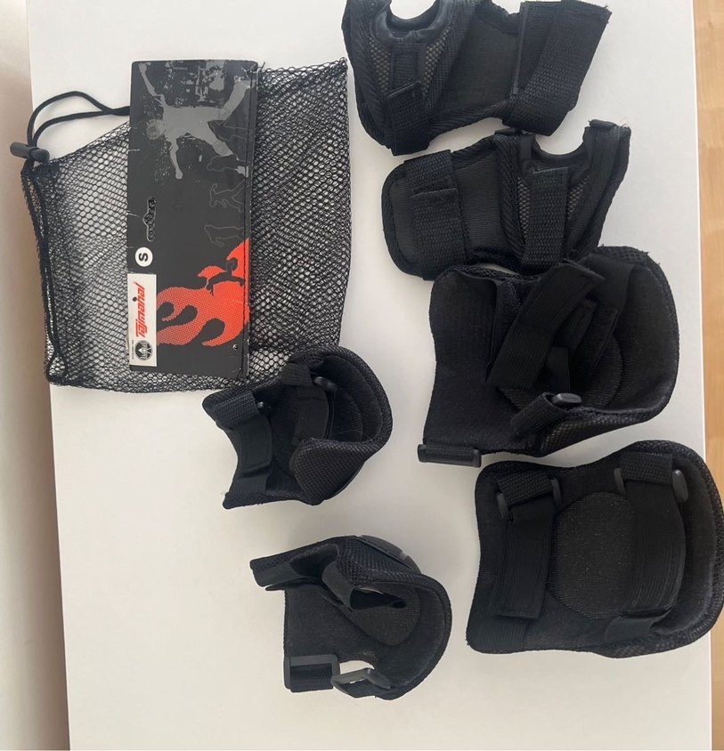 Siyah Motosiklet Dizlikleri veya scooter paten koruma - Görsel 5