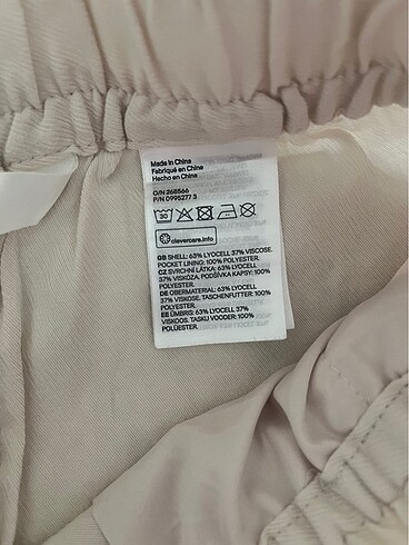 s Beden ten rengi Renk H&M kadın bol pantalon