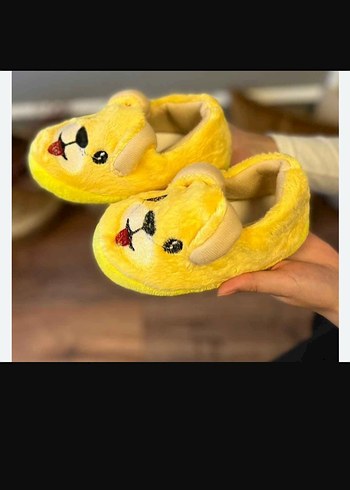 Kız Çocuk Sarı Velcro Panduf 26 Numara - Görsel 4