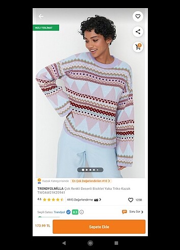 s Beden Trendyolmilla kazak