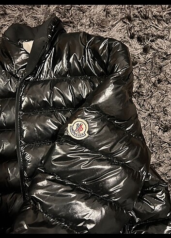m Beden siyah Renk Moncler Parlak Su Geçirmez Mont
