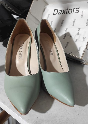 41 Beden turkuaz Renk Pastel Bej Stiletto Topuklu Kadın Ayakkabı